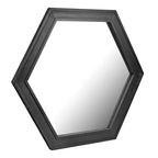 Specchio decorativo esagonale in legno - Collezione Stonebriar