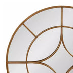 Kate & Laurel All Things Decor 30 Angelis Specchio da parete rotondo moderno con cornice e inserto in metallo