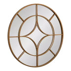 Kate & Laurel All Things Decor 30 Angelis Specchio da parete rotondo moderno con cornice e inserto in metallo