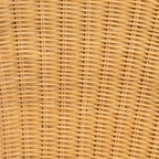 bali & pari Barito Sedia da pranzo in rattan naturale marrone, moderna bohémien