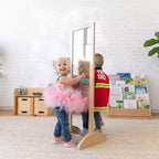 ECR4Kids Specchio Bidirezionale a Doppia Faccia in Legno, Mobili Montessori