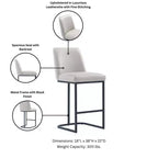 Manhattan Comfort Set di 3 Sgabelli da Bar Altezza Bancone Serena