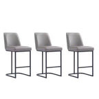 Manhattan Comfort Set di 3 Sgabelli da Bar Altezza Bancone Serena