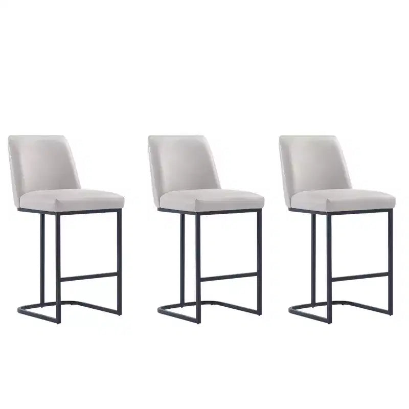 Manhattan Comfort Set di 3 Sgabelli da Bar Altezza Bancone Serena