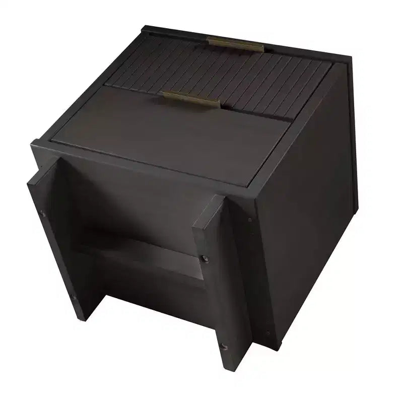 Set camera da letto Manhattan Comfort 3 pezzi Granville Comò stretto con cassettiera e comodino
