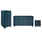 Manhattan Comfort 3pc Granville Chest with Double Dresser and Nightstand Bedroom Set