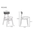 Set da pranzo rettangolare Manhattan Comfort 9 pezzi 70.86" Rockaway e Colbert