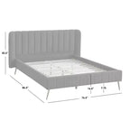 Letto con piattaforma Cambria Queen Channel - Lifestorey