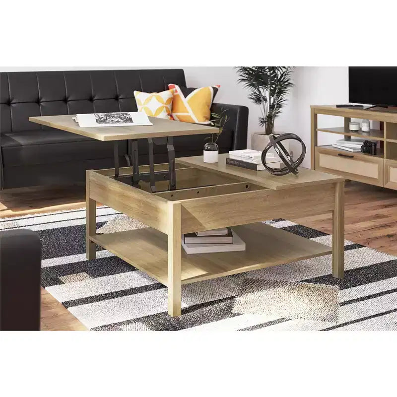 Tavolino da caffè con ripiano a sollevamento Ameriwood Home Wimberly, naturale