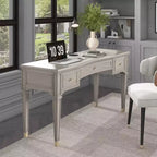 Scrivania direzionale in legno a 3 cassetti Dauphin 55 di Jennifer Taylor Home