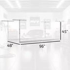 MonsterRax 4' x 8' Scaffale Portatutto da Soffitto per Garage, con Capacità di 227 kg, Bianco