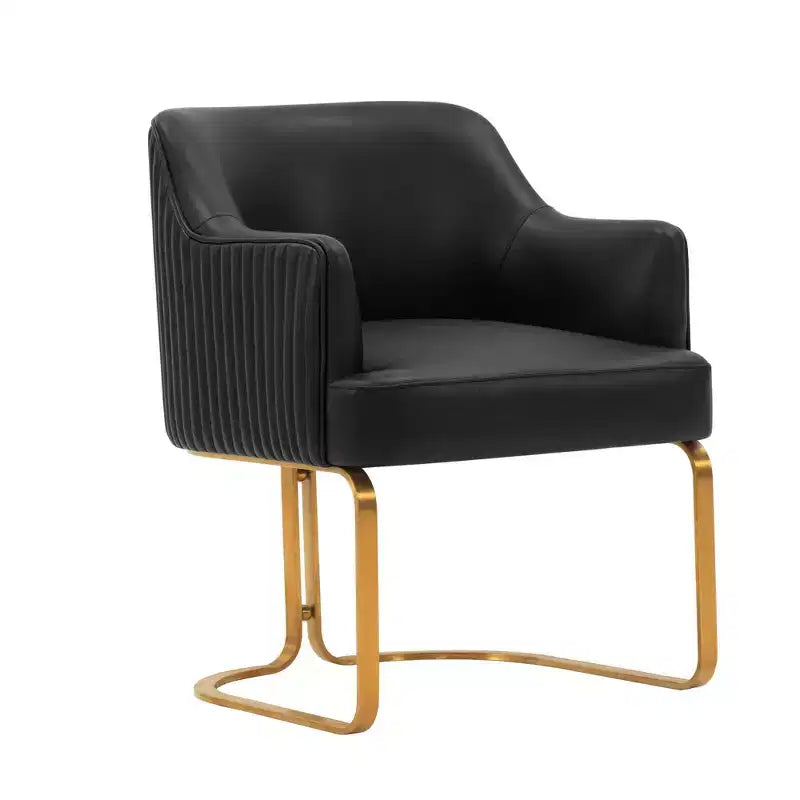 Manhattan Comfort Set di 2 Sedie da Pranzo Raya Moderne Imbottite in Similpelle con Braccioli