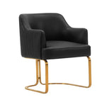 Manhattan Comfort Set di 2 Sedie da Pranzo Raya Moderne Imbottite in Similpelle con Braccioli