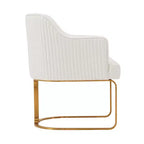 Manhattan Comfort Set di 2 Sedie da Pranzo Raya Moderne Imbottite in Similpelle con Braccioli