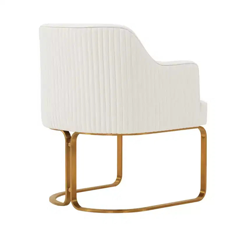 Manhattan Comfort Set di 2 Sedie da Pranzo Raya Moderne Imbottite in Similpelle con Braccioli