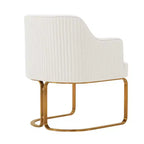 Manhattan Comfort Set di 2 Sedie da Pranzo Raya Moderne Imbottite in Similpelle con Braccioli