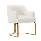 Manhattan Comfort Set di 2 Sedie da Pranzo Raya Moderne Imbottite in Similpelle con Braccioli