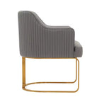 Manhattan Comfort Set di 2 Sedie da Pranzo Raya Moderne Imbottite in Similpelle con Braccioli