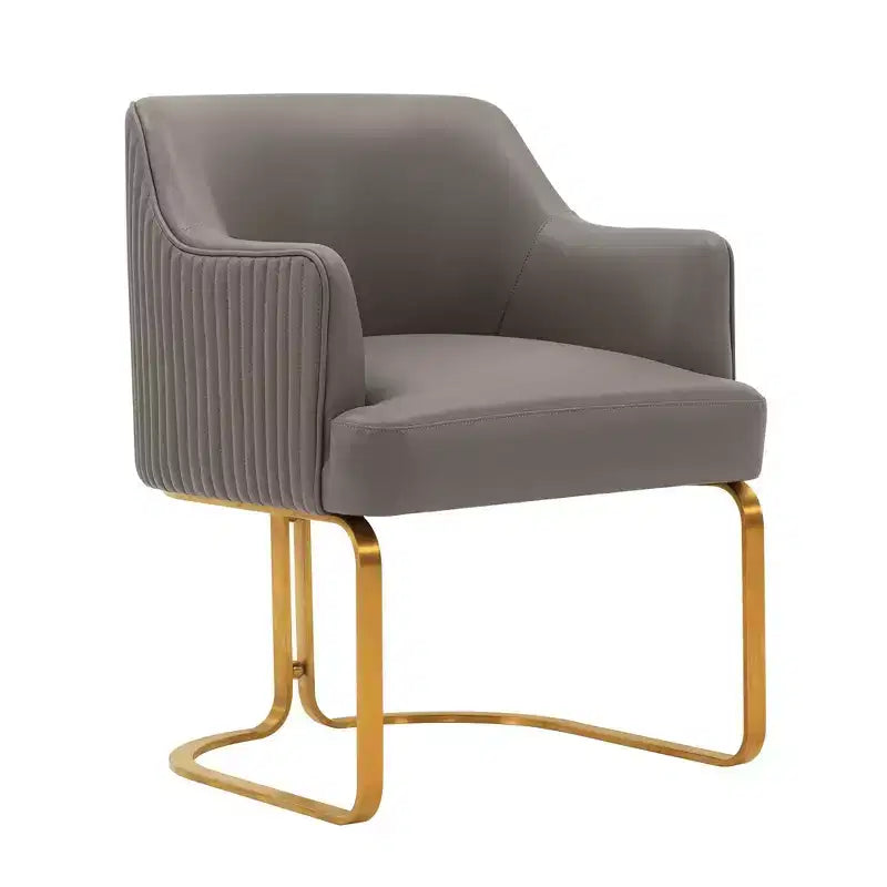 Manhattan Comfort Set di 2 Sedie da Pranzo Raya Moderne Imbottite in Similpelle con Braccioli