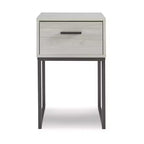 Comodino contemporaneo Signature Design by Ashley Socalle a 1 cassetto, legno chiaro naturale