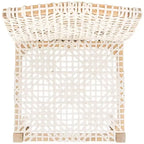 Sedia da pranzo in pelle Tyria (Set di 2) - DCH1203 - Bianco/Naturale - Safavieh