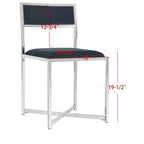 Sedia Menken cromata (set di 2) - FOX6301 - Safavieh Couture