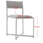 Sedia Menken cromata (set di 2) - FOX6301 - Safavieh Couture