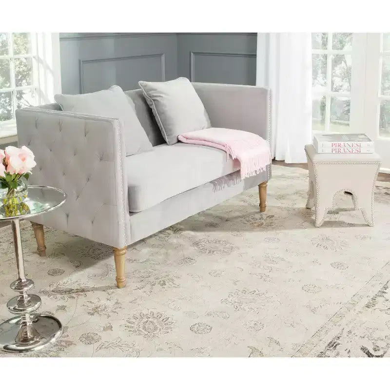 Divano Sarah con cuscini decorativi - FOX6206 - Grigio - Safavieh Couture