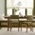 Sedia da pranzo imbottita senza braccioli con gambe Dowel - Arredamento Hearth & Hand with Magnolia