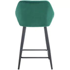 Sgabello da bancone Zorica - BST7502 - Smeraldo/Nero - Safavieh