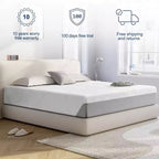Wuleitex Materasso in schiuma da 12 pollici in scatola per un sonno più fresco, di supporto e con sollievo dalla pressione