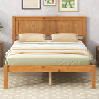 ModernLuxe - Struttura letto a piattaforma in legno matrimoniale/queen/king size con testiera 4W