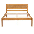 ModernLuxe - Struttura letto a piattaforma in legno matrimoniale/queen/king size con testiera 4W
