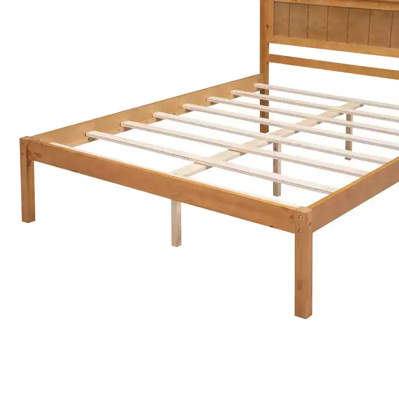 ModernLuxe - Struttura letto a piattaforma in legno matrimoniale/queen/king size con testiera 4W