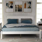 ModernLuxe - Struttura letto a piattaforma in legno matrimoniale/queen/king size con testiera 4W