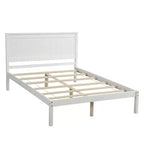 ModernLuxe - Struttura letto a piattaforma in legno matrimoniale/queen/king size con testiera 4W
