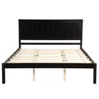 ModernLuxe - Struttura letto a piattaforma in legno matrimoniale/queen/king size con testiera 4W
