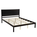 ModernLuxe - Struttura letto a piattaforma in legno matrimoniale/queen/king size con testiera 4W