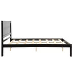 ModernLuxe - Struttura letto a piattaforma in legno matrimoniale/queen/king size con testiera 4W