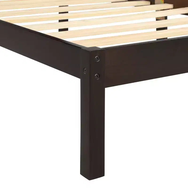 ModernLuxe - Struttura letto a piattaforma in legno matrimoniale/queen/king size con testiera 4W