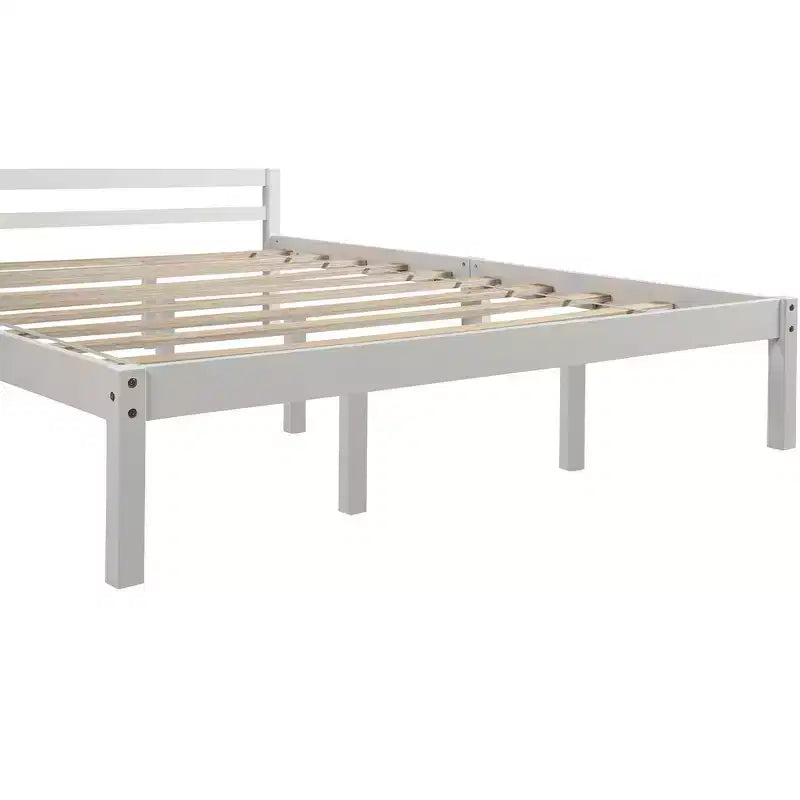 ModernLuxe - Struttura letto a piattaforma in legno matrimoniale/queen/king size con testiera 4W