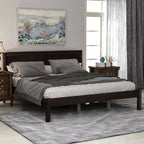ModernLuxe - Struttura letto a piattaforma in legno matrimoniale/queen/king size con testiera 4W