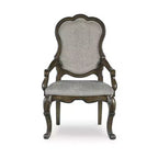 Signature Design by Ashley Maylee, sedia da pranzo con braccioli, set da 2, marrone scuro