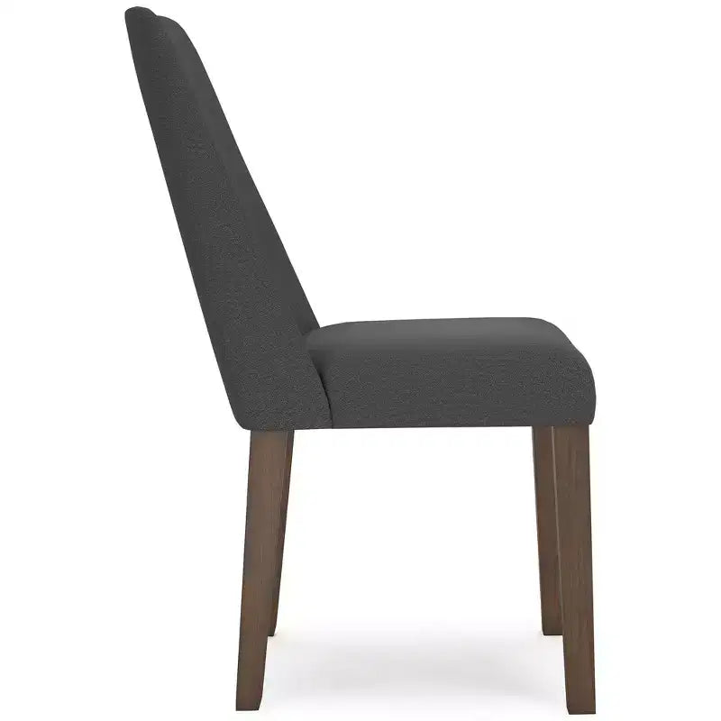Signature Design by Ashley Lyncott, sedia da pranzo contemporanea imbottita con cuscino in schiuma, set da 2, grigio scuro e marrone