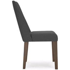 Signature Design by Ashley Lyncott, sedia da pranzo contemporanea imbottita con cuscino in schiuma, set da 2, grigio scuro e marrone