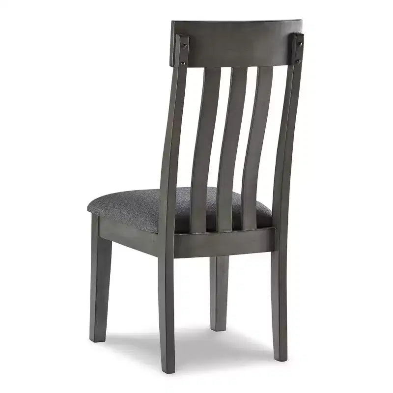 Signature Design by Ashley Hallanden Sedia da pranzo moderna con schienale a doghe, set di 2, grigio