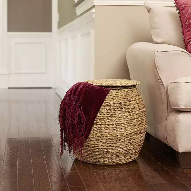 Tavolino in vimini a botte Household Essentials