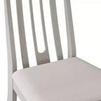 Sedia da pranzo in legno ChaletPosh con rivestimento grigio caldo (set da 2)