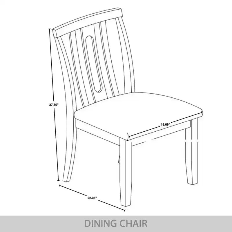 Sedia da pranzo in legno ChaletPosh con rivestimento grigio caldo (set da 2)