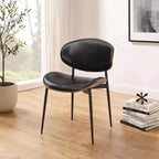 HOMLUX Set di 2 sedie da pranzo imbottite in pioppo, moderne sedie d'accento in similpelle per camera da letto, cucina, sala da pranzo, angolo colazione